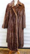 Full-length mink coat believed to have been owned by the actress Hazel Adair