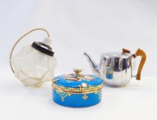 Mixed lot to include a Noritake circular lidded pot with geometric decoration,