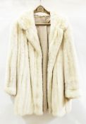 Cream mink three-quarter length jacket and a vintage musquash coat (2)