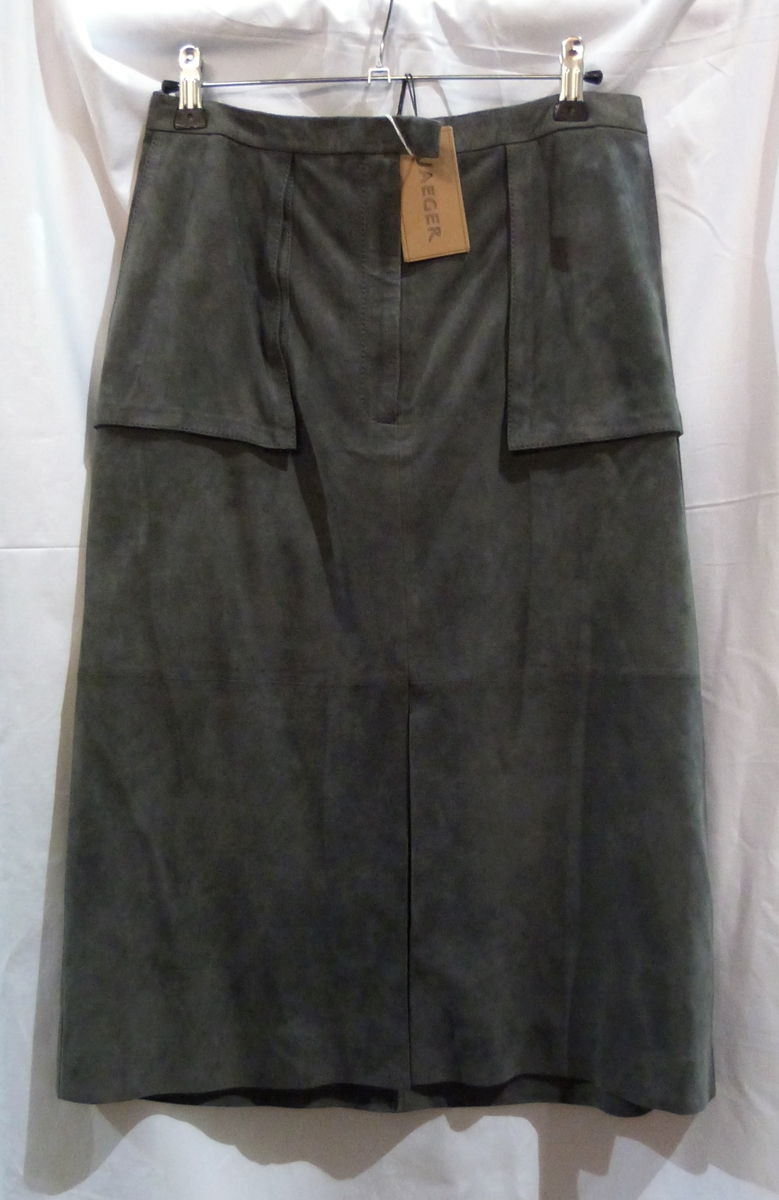 Kathmandu Yatra grey jacket with hood and a Jaeger grey suede skirt (2) - Image 2 of 2