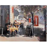 Milli (20th century school) Oil on canvas Cheltenham Montpellier street scene, signed lower right,