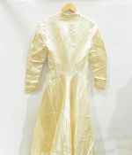 1930's cream satin wedding gown (with rust marks),