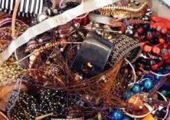 Quantity of costume jewellery including necklaces, bangles, bracelets, etc.