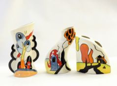 Three items of Lorna Bailey to include a 'Hillside Cottage' pattern vase,