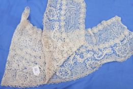 A large bobbin lace collar/shawl ,