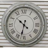 Large Newgate-style wall clock,