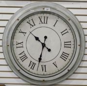 Large Newgate-style wall clock,