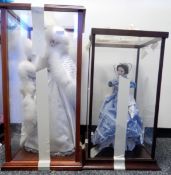 Two Franklin Heirloom dolls in plastic case