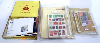 Quantity of Isle of Man mint and used stamps and quantity of used world stamps including Eire,