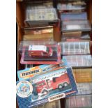 Quantity of blister pack scale models of fire vehicles including Del Prado and official Michelin