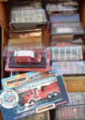 Quantity of blister pack scale models of fire vehicles including Del Prado and official Michelin