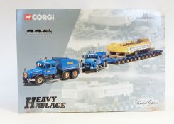 Corgi heavy haulage diecast collectable model set of Pickfords Scammell contractor x 2 with