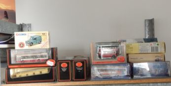 Collection of model diecast vehicles to include Corgi Classic Commercials, commercial vehicles,