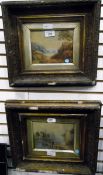 19th century school Pair of watercolour drawings Continental landscape scenes, unsigned, 12.