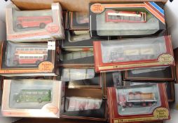 Collection of Exclusive First Edition diecast model buses and lorries (1 box)