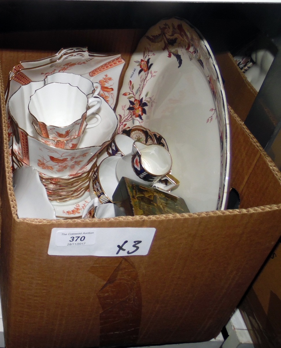 Large quantity of ceramics including an hors d'ouvres dish, early Edwardian part tea service,