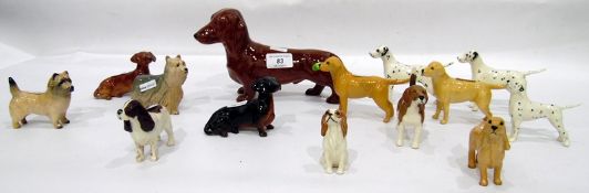 Beswick model dachshund, 13.