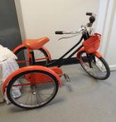 1940's red child's tricycle