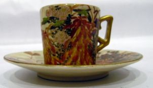 Satsuma decorated teacup and saucer