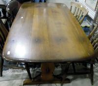 Ercol refectory-style dining table,