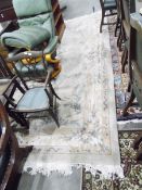 Large 20th century Chinese hand knotted wool rug,