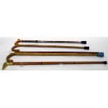 Various walking canes,