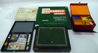 Various games to include Mahjong,