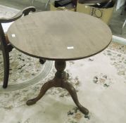 Early 19th century mahogany tilt-top breakfast table.