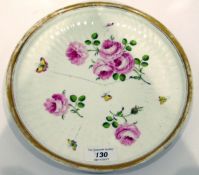 Swansea porcelain shallow circular dish,