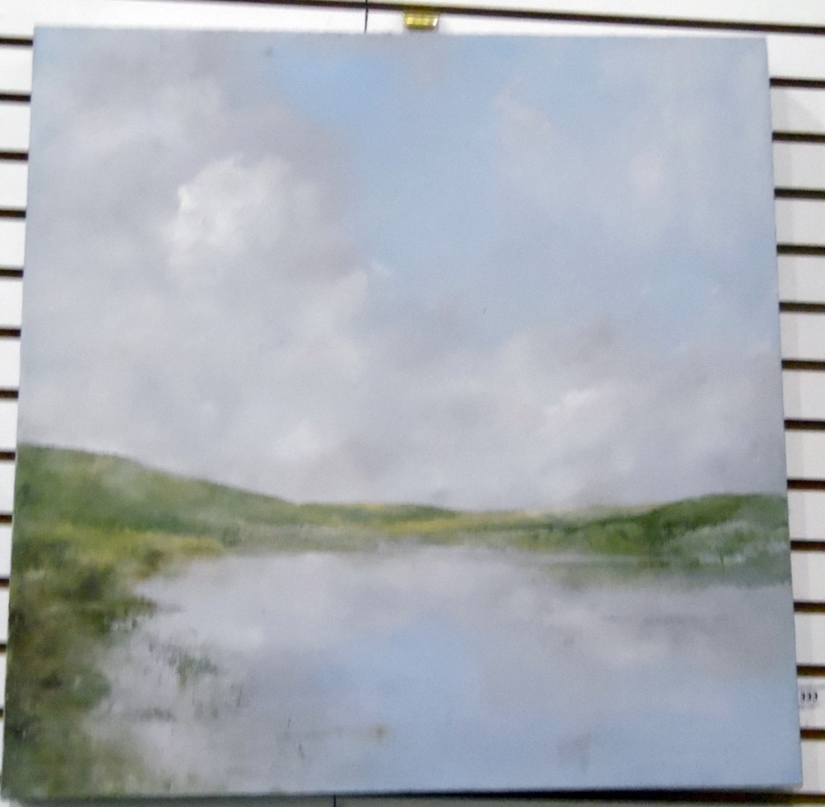 Lisa Olesen Oil on canvas Lake scene