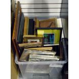 Large quantity of assorted prints and photo frames (1 box)