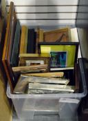 Large quantity of assorted prints and photo frames (1 box)