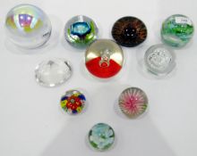 Caithness 'Caprice' glass paperweight, a millefiori glass paperweight,