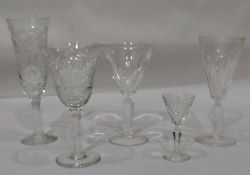 Quantity of Waterford cut glassware,