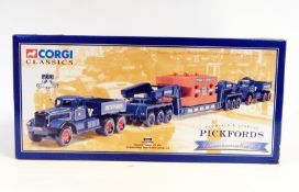 Corgi Classics heavy haulage Pickfords Diamond Tea Ballast x 2 with 24 wheel girder and steel