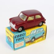 Corgi diecast model of Morris Mini-Minor 226, maroon,