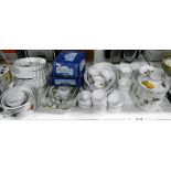 Quantity of Royal Worcester 'Evesham' including flan dishes, souffle dishes, serving dishes,