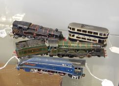 Quantity of locos and tenders including Hornby '00' Cardiff Castle and tender, Dominion of Canada,
