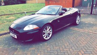 2011 Jaguar XK, 31,000 miles, one previous owner, 5 litre V8, in black cherry,