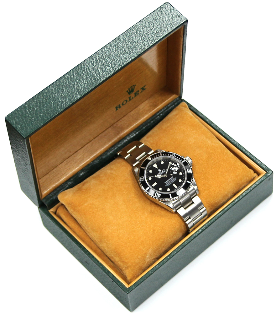 Rolex Submariner gentleman's wristwatch 16610 in stainless steel case, black dial, - Image 4 of 9