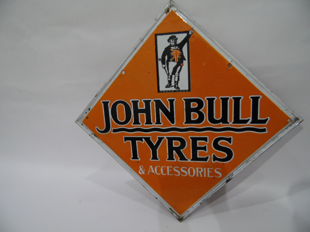 Original unrestored double sided enamel sign, - Image 2 of 2