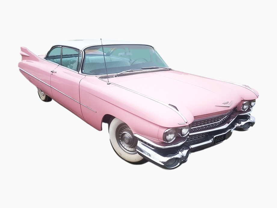 1959 Cadillac Coupe de Ville 6400cc Good condition, original pink.
