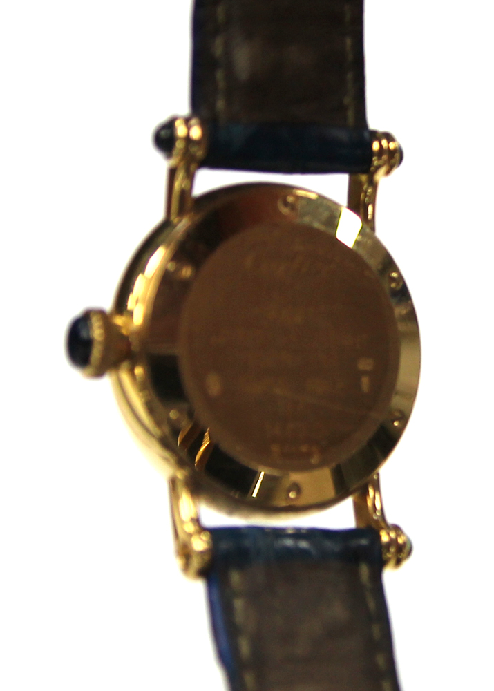 Cartier Diablo lady's wristwatch 114400 in yellow gold case, white Roman dial, - Image 2 of 2