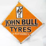 Original unrestored double sided enamel sign,