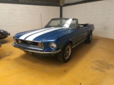 1968 Ford Mustang Convertible, manual, left-hand drive, V8 302.