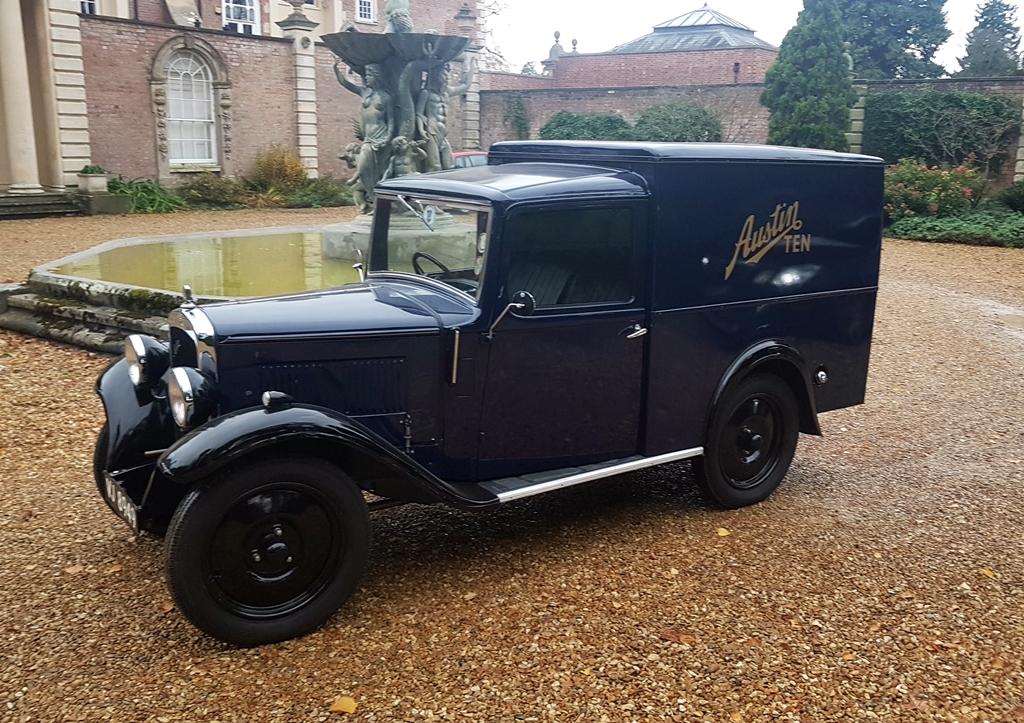 1936 Austin 10 HP van Recently restored by Maurice Palmer of Birmingham.