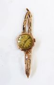 9ct gold lady's wristwatch