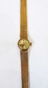 18ct gold Omega lady's wristwatch