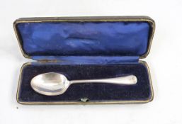 Silver child's spoon and fork set by Stokes & Ireland Limited, Chester 1920,