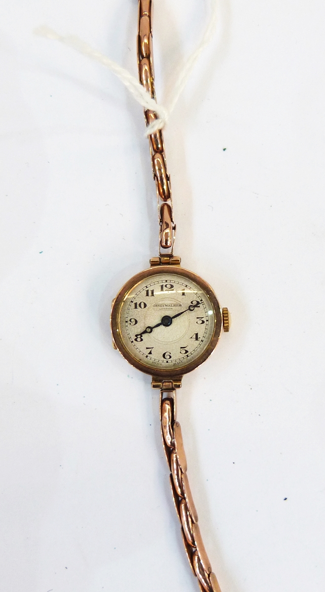 Lady's 9ct gold James Walker wristwatch